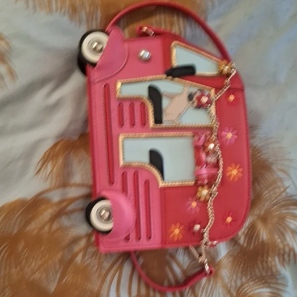 Vendula Of London Pink and Blue Floral Camper Bag Crossbody - Picture 3 of 4